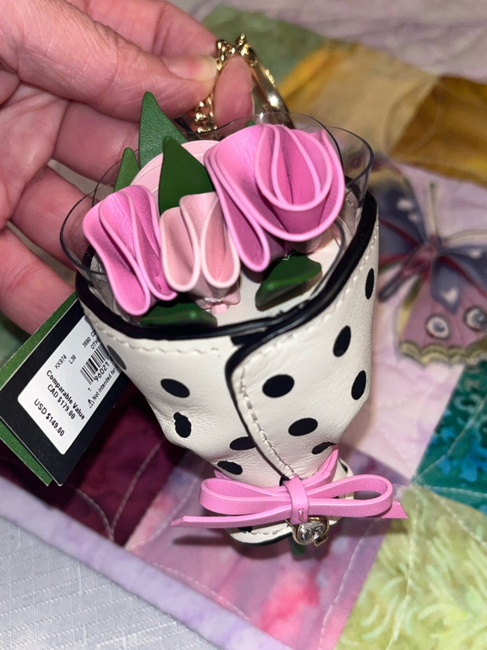 kate spade NWT! Flora Flower Bouquet Bag Charm